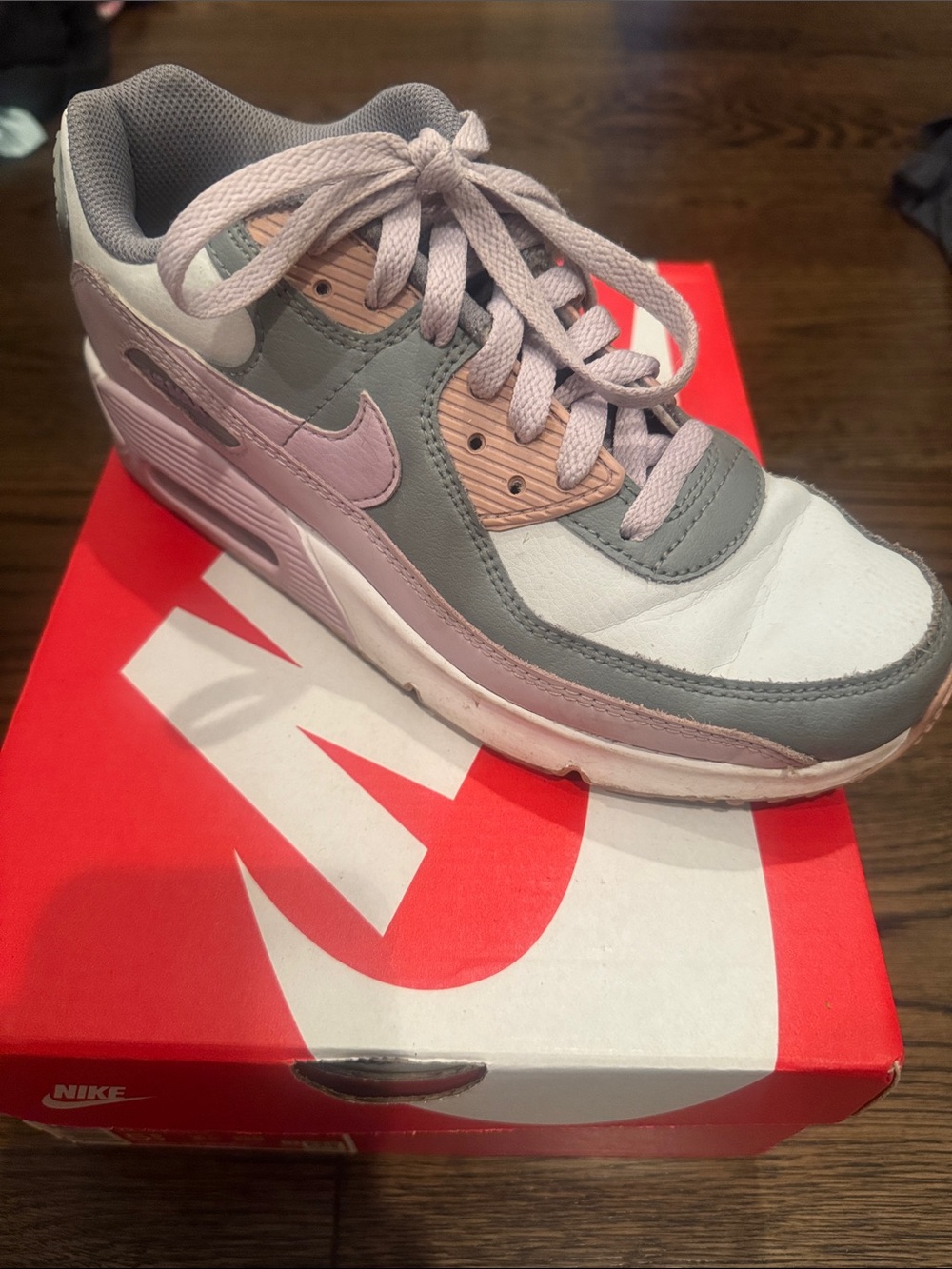 Nike Women’s Low-Top Sneaker — Gray & Light Pink